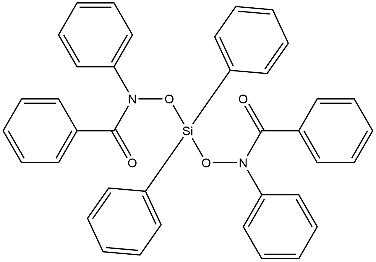 N,N''-((Diphenylsilanediyl)bis(oxy))bis(N-phenylbenzamide) 结构式