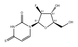 2'-Deoxy-2'-fluoro-4-thio-beta-D-arabinouridine 结构式