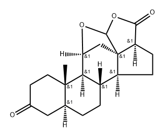 ALPHA-DIHYDROALDOSTERONE-GAMMA-ETIOLACTONE Struktur