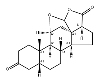 BETA-DIHYDROALDOSTERONE-GAMMA-ETIOLACTONE Structure