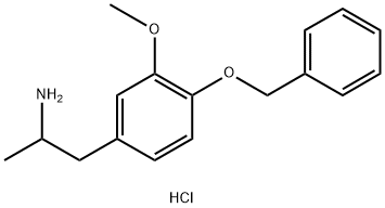 Benzeneethanamine, 3-methoxy-α-methyl-4-(phenylmethoxy)-, hydrochloride (1:1)