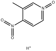 Pyridine,  3-methyl-4-nitro-,  1-oxide,  conjugate  acid  (2:1)  (9CI) Structure