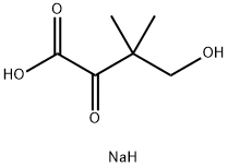 4-羟基-3,3-二甲基-2-氧代丁酸钠 结构式