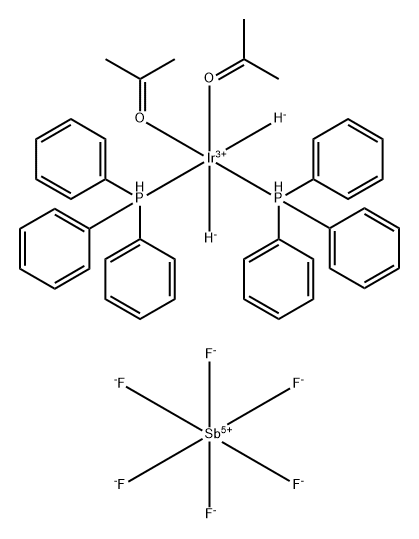 Dihydrobis(2-propanone)bis(triphenylphosphine)iridium (OC-6-11)-hexafluoroantimonate|二氢双(2-丙酮基)双(三苯基膦)铱六氟锑酸盐