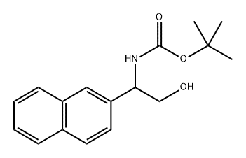tert-butyl (2-hydroxy-1-(naphthalen-2-yl)ethyl)carbamate,896132-17-5,结构式