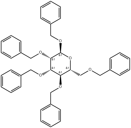 α-D-Mannopyranoside, phenylmethyl 2,3,4,6-tetrakis-O-(phenylmethyl)- 结构式