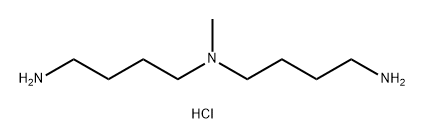 1,4-Butanediamine, N1-(4-aminobutyl)-N1-methyl-, hydrochloride (1:3) Structure