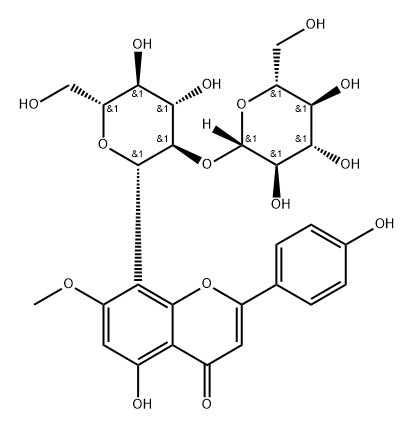 4H-1-Benzopyran-4-one, 8-(2-O-β-D-glucopyranosyl-β-D-glucopyranosyl)-5-hydroxy-2-(4-hydroxyphenyl)-7-methoxy-|异斯皮诺素