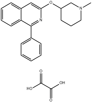 3-((1-Methylpiperidin-3-yl)oxy)-1-phenylisoquinoline oxalate Struktur
