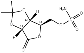 2,3-O-isopropylidene-D-ribonic-γ-lactone-5′-sulfamate Structure