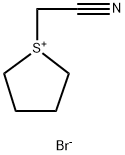 Thiophenium, 1-(cyanomethyl)tetrahydro-, bromide (1:1) Structure