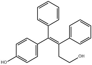 (E)-4-(4-羟基-1,2-二苯基丁-1-烯-1-基)苯酚,89778-38-1,结构式