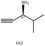 1-Pentyn-3-amine, 4-methyl-, hydrochloride (1:1), (3S)- Struktur