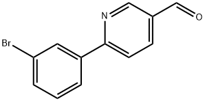 6-(3-Bromophenyl)nicotinaldehyde 化学構造式