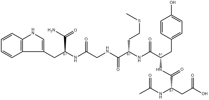 cholecystokinin N-acetyl fragment 26-30 amide,non-sulfated Structure