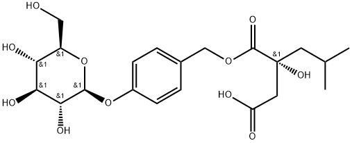 1-[4-(葡萄糖氧)苄基]-2-异丁基苹果酸,899430-01-4,结构式