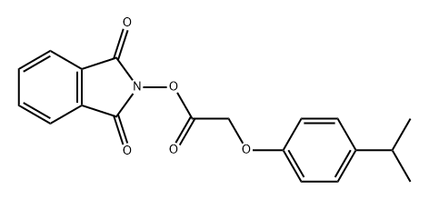 1,3-dioxo-2,3-dihydro-1H-isoindol-2-yl 
2-[4-(propan-2-yl)phenoxy]acetate 结构式