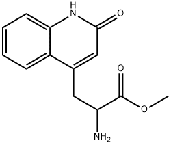 4-Quinolinepropanoic acid, α-amino-1,2-dihydro-2-oxo-, methyl ester Struktur