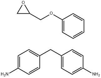 Benzenamine, 4,4'-methylenebis-, reaction products with glycidyl Ph ether Struktur