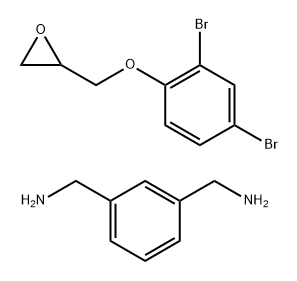 1,3-Benzenedimethanamine, reaction products with [(2,4-dibromophenoxy)methyl]oxirane Structure