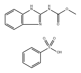 Benzenesulfonic acid, mono-C10-14-alkyl derivs., compds. with Me 1H-benzimidazol-2-ylcarbamate Structure