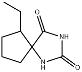 rac-(5R, 6S)-6-ethyi-l, 3-diazaspiro[4. 4]nonane-2, 4-dione (only one group of and/or stereo is supported now.),902259-90-9,结构式