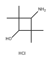 Cyclobutanol, 3-amino-2,2,4,4-tetramethyl-, hydrochloride (1:1) 化学構造式