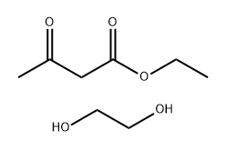 Butanoic acid, 3-oxo-, ethyl ester, reaction products with ethylene glycol 结构式