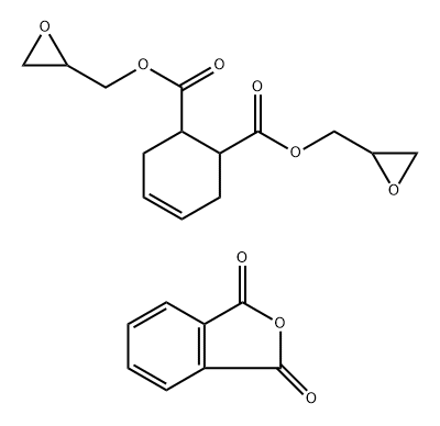 4-Cyclohexene-1,2-dicarboxylic acid, bis(oxiranylmethyl) ester, reaction products with phthalic anhydride 结构式