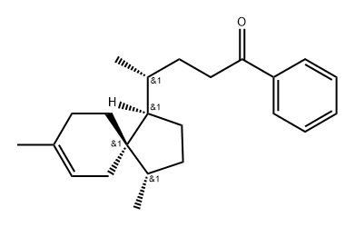 1-Pentanone, 4-(4,8-dimethylspiro[4.5]dec-7-en-1-yl)-1-phenyl-, [1R-[1α(R*),4β,5β]]- (9CI) 化学構造式