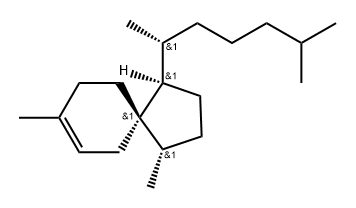 Spiro[4.5]dec-7-ene, 1-(1,5-dimethylhexyl)-4,8-dimethyl-, [1R-[1α(R*),4β,5β]]- (9CI),90363-98-7,结构式