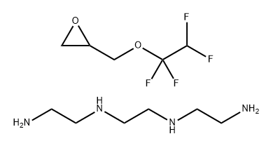 1,2-Ethanediamine, N,N'-bis(2-aminoethyl)-, reaction products with [(1,1,2,2-tetrafluoroethoxy)methyl]oxirane,90366-93-1,结构式