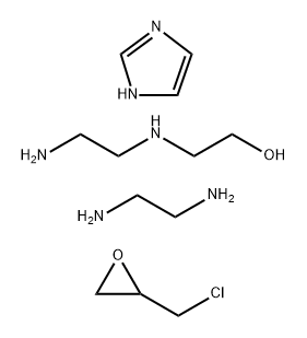 Ethanol, 2-[(2-aminoethyl)amino]-, reaction products with epichlorohydrin, ethylenediamine and 1H-imidazole,90367-12-7,结构式