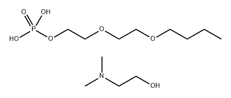 Ethanol, 2-(2-butoxyethoxy)-, dihydrogen phosphate, reaction products with 2-(dimethylamino)ethanol Structure