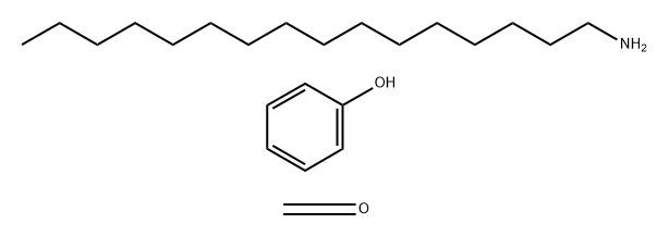 Formaldehyde, reaction products with 1-hexadecanamine and phenol Struktur