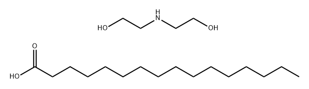 Hexadecanoic acid, reaction products with diethanolamine,90388-11-7,结构式