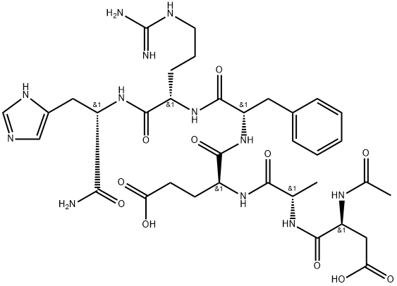 ACETYL-AMYLOID Β-PROTEIN (1-6) AMIDE 结构式