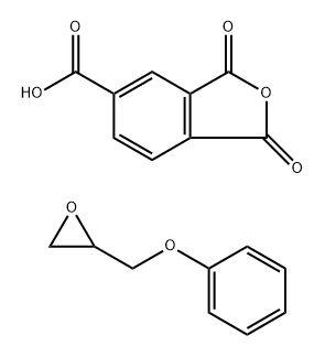 5-Isobenzofurancarboxylic acid, 1,3-dihydro-1,3-dioxo-, reaction products with glycidyl Ph ether  Structure