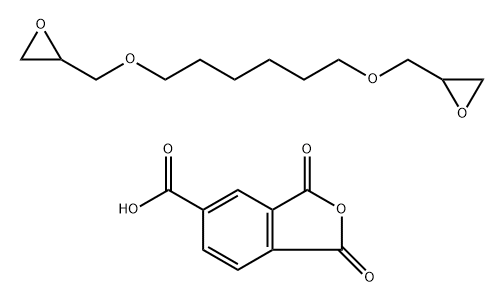 5-Isobenzofurancarboxylic acid, 1,3-dihydro-1,3-dioxo-, reaction products with 2,2'-[1,6-hexanediylbis(oxymethylene)]bis[oxirane] 结构式