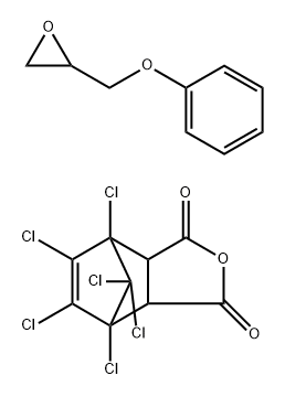 4,7-Methanoisobenzofuran-1,3-dione, 4,5,6,7,8,8-hexachloro-3a,4,7,7a-tetrahydro-, reaction products with glycidyl Ph ether Structure