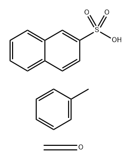 2-Naphthalenesulfonic acid, reaction products with formaldehyde and toluene,90459-14-6,结构式