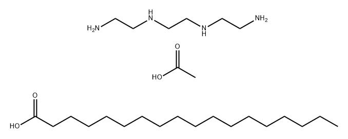 Octadecanoic acid, reaction products with acetic acid and triethylenetetramine Structure