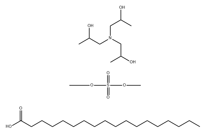 Octadecanoic acid, reaction products with triisopropanolamine, di-Me sulfate-quaternized Struktur