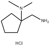 Cyclopentanemethanamine, 1-(dimethylamino)-, hydrochloride (1:2) 结构式