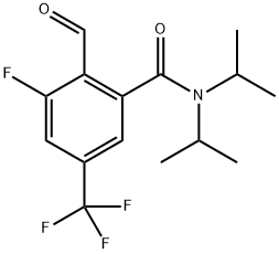 2-氟-6-二异丙胺甲酰基-4-三氟甲基苯甲醛, 905273-68-9, 结构式