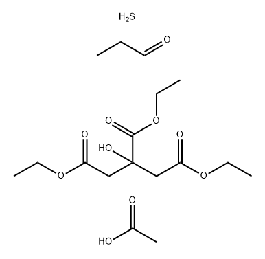 90529-75-2 1,2,3-Propanetricarboxylic acid, 2-hydroxy-, triethyl ester, reaction products with acetic acid, hydrogen sulfide and propanal