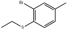 2-Bromo-1-(ethylthio)-4-methylbenzene 结构式