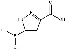 Pyrazole-3(or 5)-carboxylic acid, 5(or 3)-borono- (7CI) Struktur