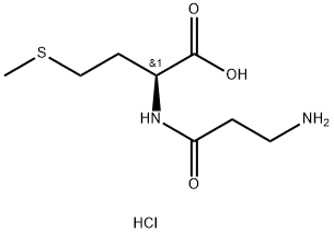 (2S)-2-(3-aminopropanamido)-4-(methylsulfanyl)b
utanoic acid hydrochloride Structure