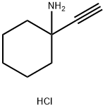 Cyclohexanamine, 1-ethynyl-, hydrochloride (1:1) Struktur